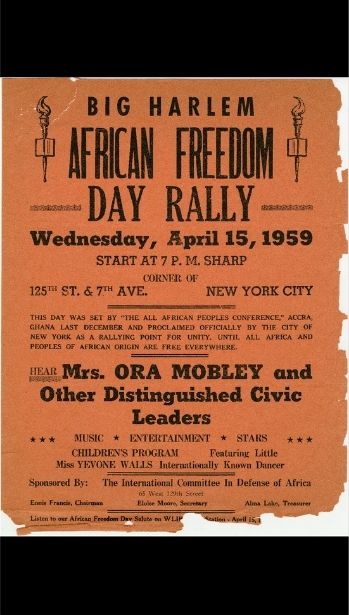 Big Harlem African Freedom Day Rally