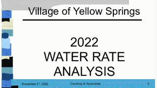 2022 Water Rate Analysis