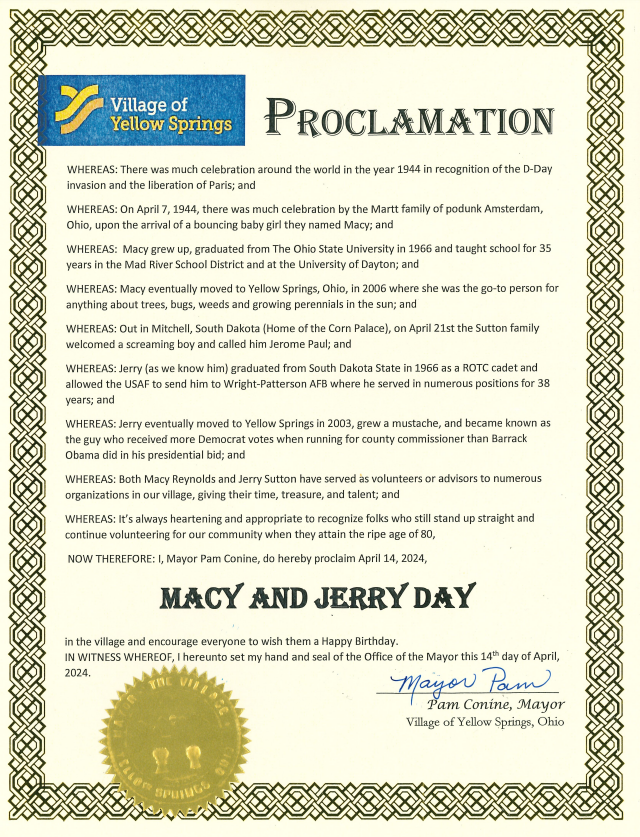 Macy and Jerry Day